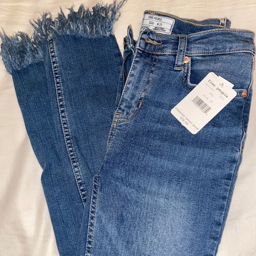 Free people fringe jeans